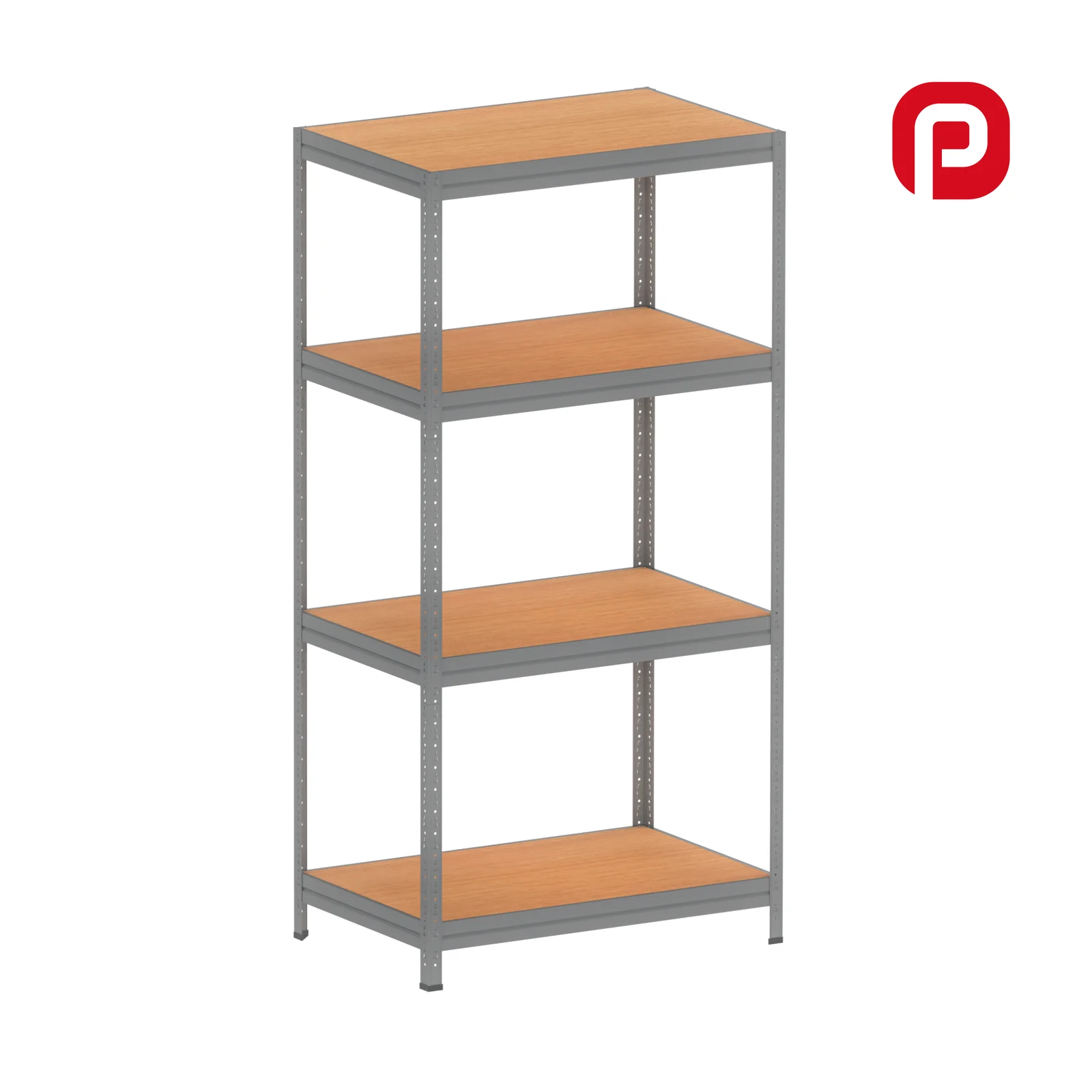 Estante de Aço com Prateleiras em MDF - Linha Pesada - Pandin
