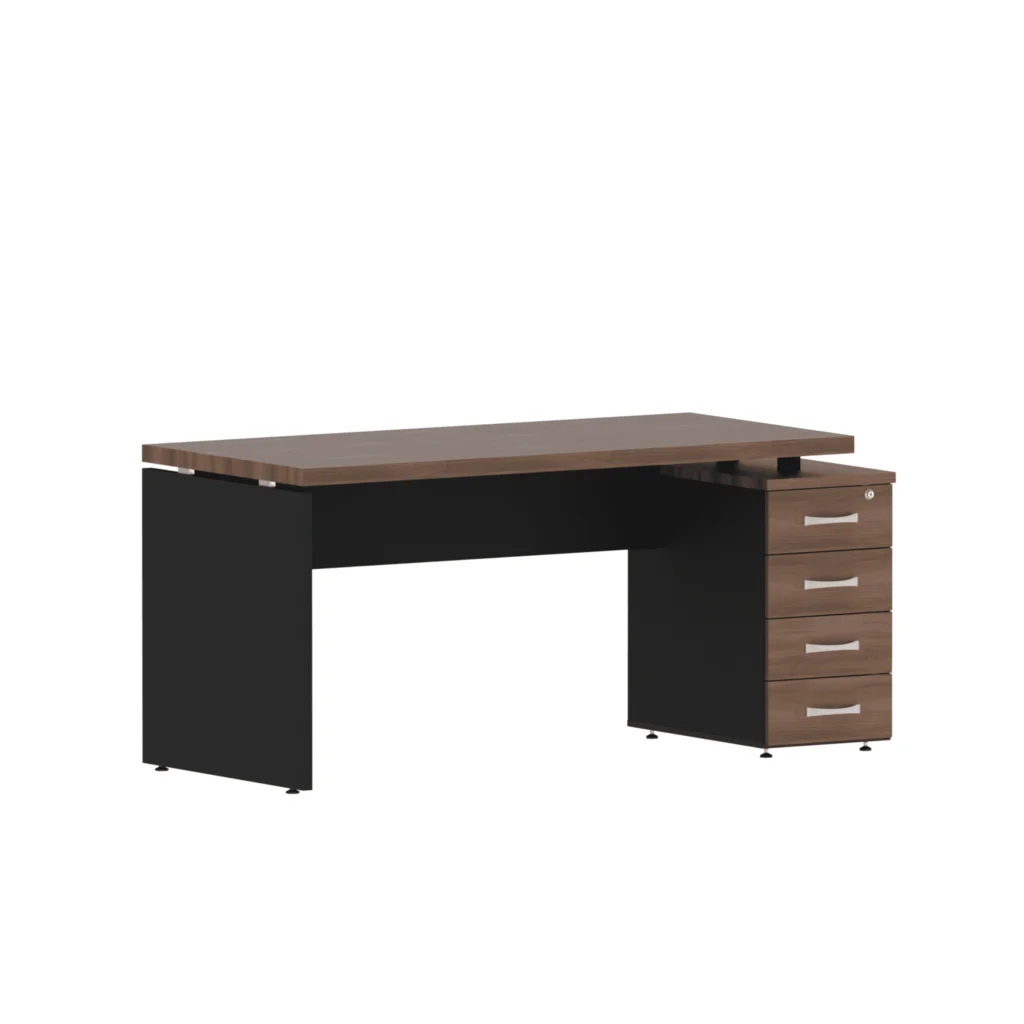 Mesa Pé Gaveteiro 04 Gavetas - Linha PE40 - Pandin