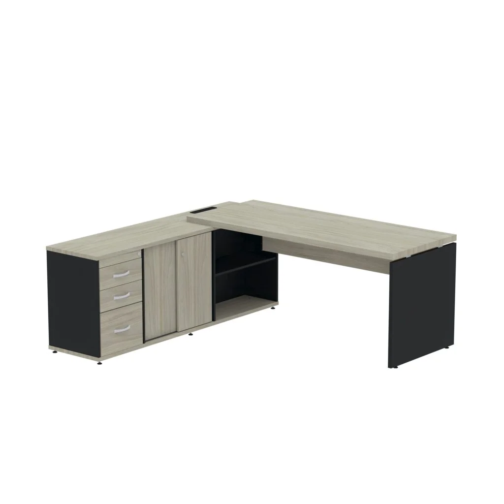 Mesa Pé Balcão 03 Gavetas - Linha PE40 - Pandin