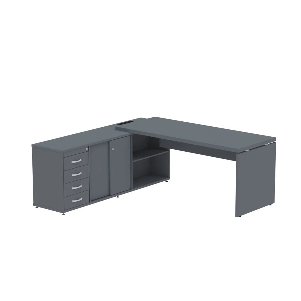 Mesa Pé Balcão 04 Gavetas - Linha PE40 - Pandin