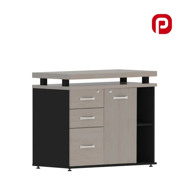 Armário Baixo Extensor 03 Gavetas - Linha PE40 - Pandin