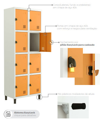 Locker EasyLock - Linha Euro - Marzo Vitorino