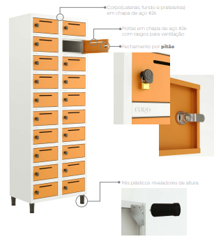 Locker Caixa Postal Pitão - Linha Euro - Marzo Vitorino