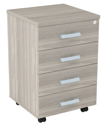 Gaveteiro Volante 4 Gavetas - Linha Prima Clean 25 - Marzo Vitorino