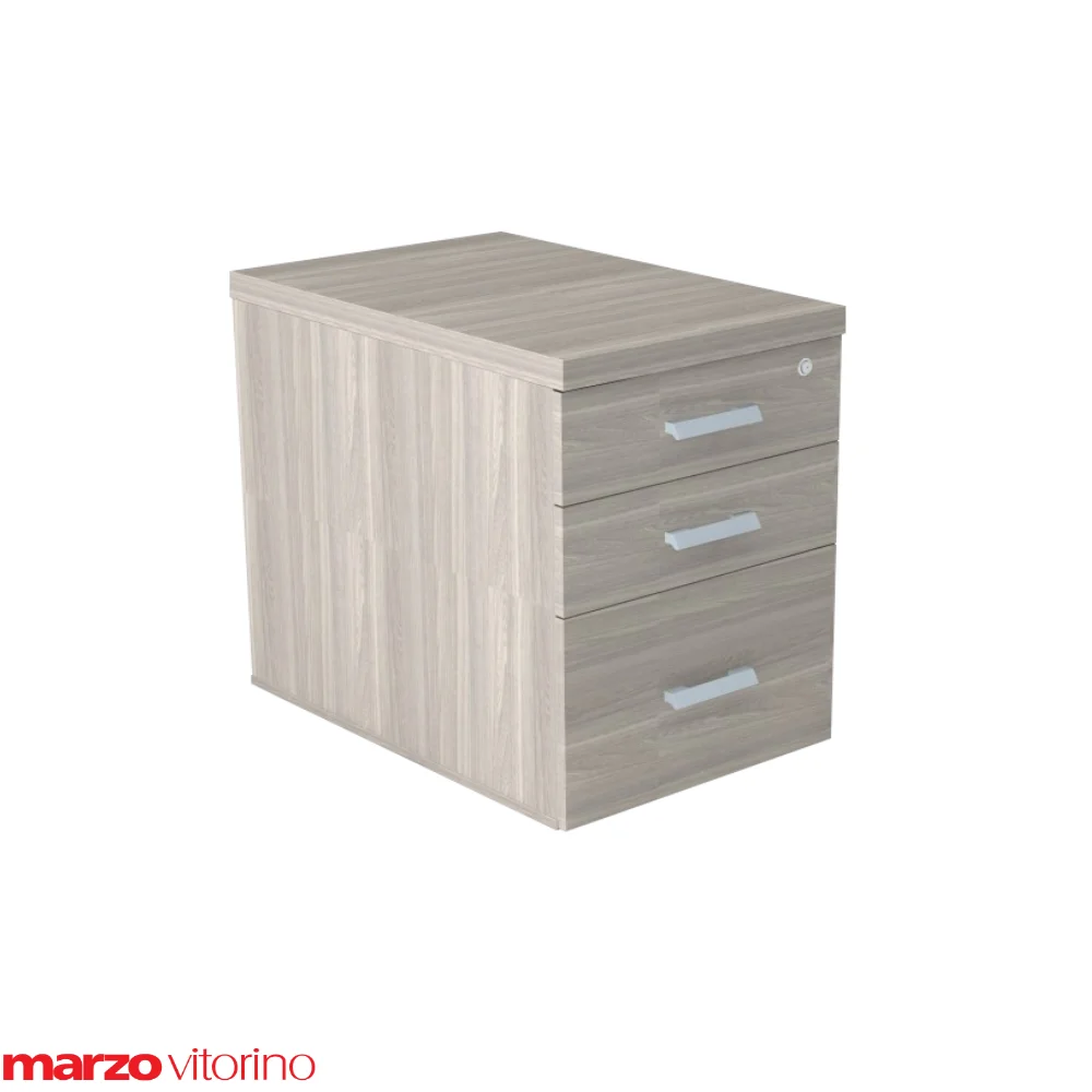 Gaveteiro Diretiva 2 Gavetas + Pasta - Linha Prima Impact 40 - Marzo Vitorino