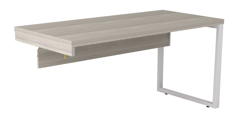 Mesa Diretiva Pé quadro para Armário/Gaveteiro Direito/Esquerdo - Linha Prima Arq - Marzo Vitorino