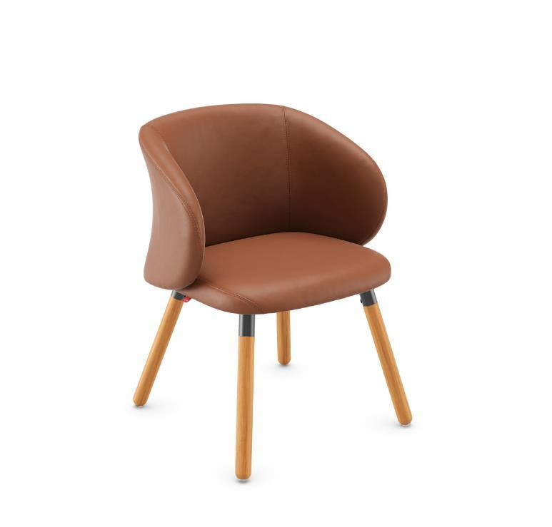 Linha Bee - Poltrona Fixa 36706 Pés Palito Madeira - Cavaletti