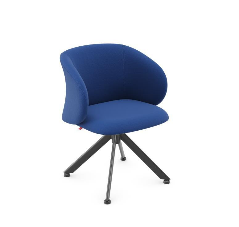 Linha Bee - Poltrona Giratória 36708 Pés Metal Elíptica - Cavaletti