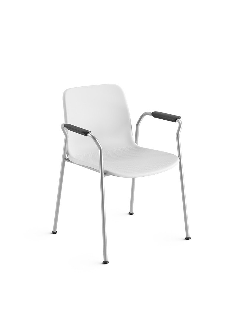 Linha Match - Cadeira fixa palito com braço 46906 - Cavaletti